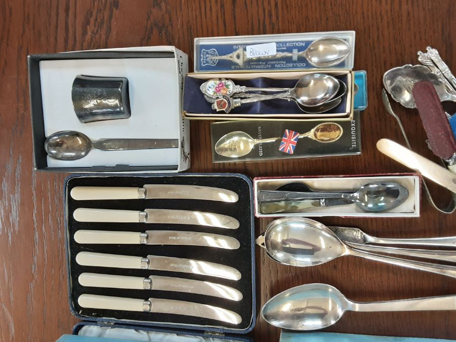 Assorted cased and loose EPNS cutlery. - Image 4 of 4