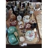 Mixed lot of pottery and porcelain to include Limoge china, Shelley and Crown Derby pin dishes,