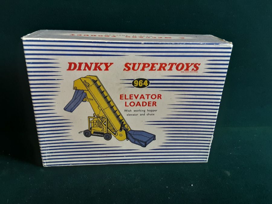 Dinky Super Toys 964 elevator loader with working hopper elevator and chute.