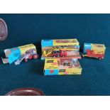 Mixed Corgi lot to include working conveyor on forward control Jeep FC 150, Corgi Massey Ferguson 65