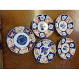 5 x Imari plates.