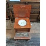 Victorian mahogany carpet top step commode.