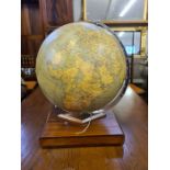 Vintage mahogany based 13.5" Philips Challenge globe.