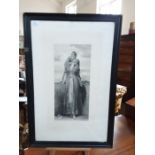 Victorian Lumb Stocks engraving, Sisters Kiss by Frederic Leighton signed by both the artist and