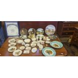 Tray of assorted porcelain trinkets to include Mintons, Aynsley, Royal Albert, etc together with