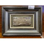 Small framed .925 silver plaque Istanbul.