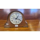 1930's oak Bentima chiming mantle clock.