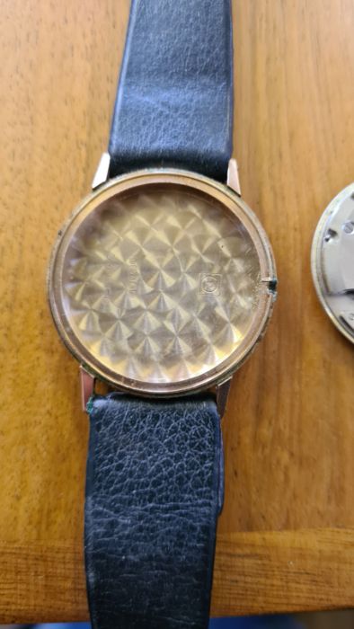 A Romer 9ct gold gentleman's wrist watch, Arabic numeral dial and subsidiary second hand in - Image 4 of 4