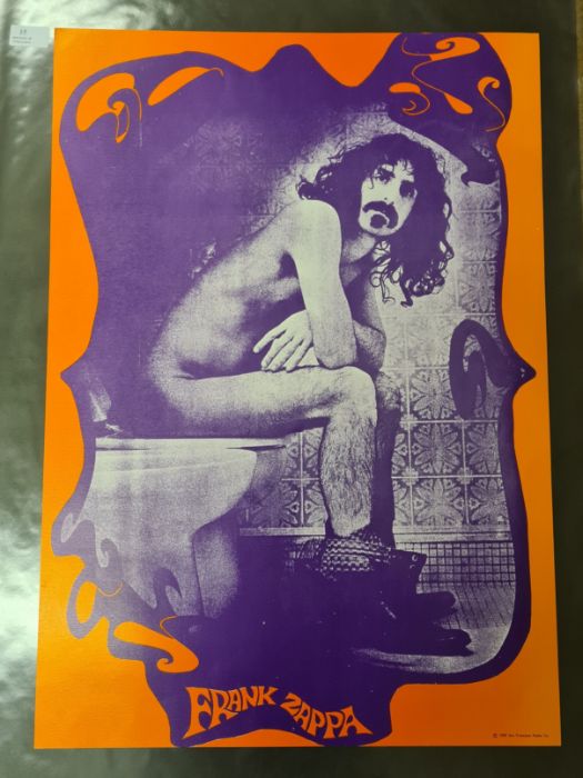 Frank Zapper Toilet poster, 1969 San Francisco Poster Co. 48cm x 68cm.