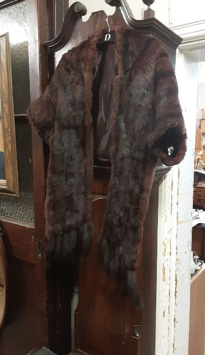 A collection of real and faux fur animal skin coats, jackets and stoles. - Image 2 of 3