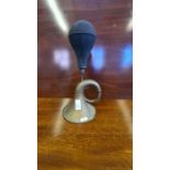 Vintage brass car horn.