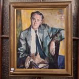 A National Portrait Gallery oileograph of Hugh Gaitskell by Judy Cassab, 60cm x 48cm.
