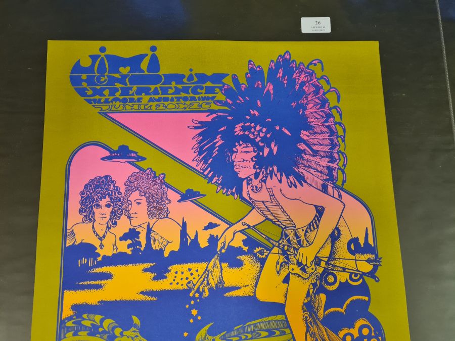 Hapshash and The Coloured Coat, Jimi Hendrix Experience. Filmore Auditorium. Limited edition reprint - Image 2 of 5