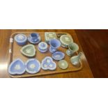 14 pieces of assorted Wedgwood Jasperwares.