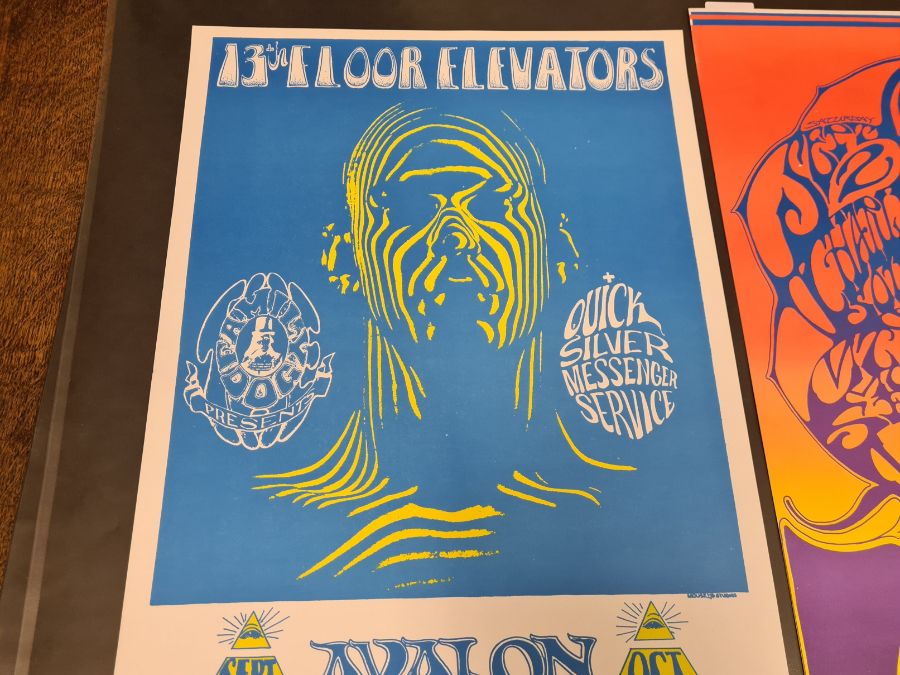 2 posters, Cosmic Car Show, Muir Beach 1967, Stanley Mouswe 385mm x 561mm and 13th Floor Elevators - Image 4 of 7