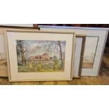 5 x framed watercolours by local artist Mary Johnson.