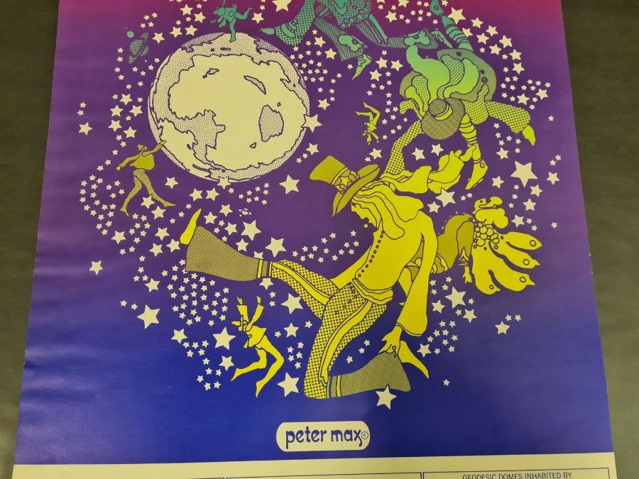 Whole Earth Week in Davis 1970, Peter Max 15" x 22 1/4". - Image 3 of 4