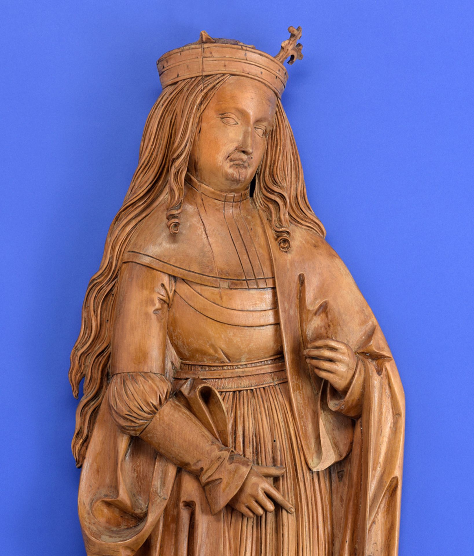 Feines Relief einer Heiligen Um 1500 - Image 2 of 2