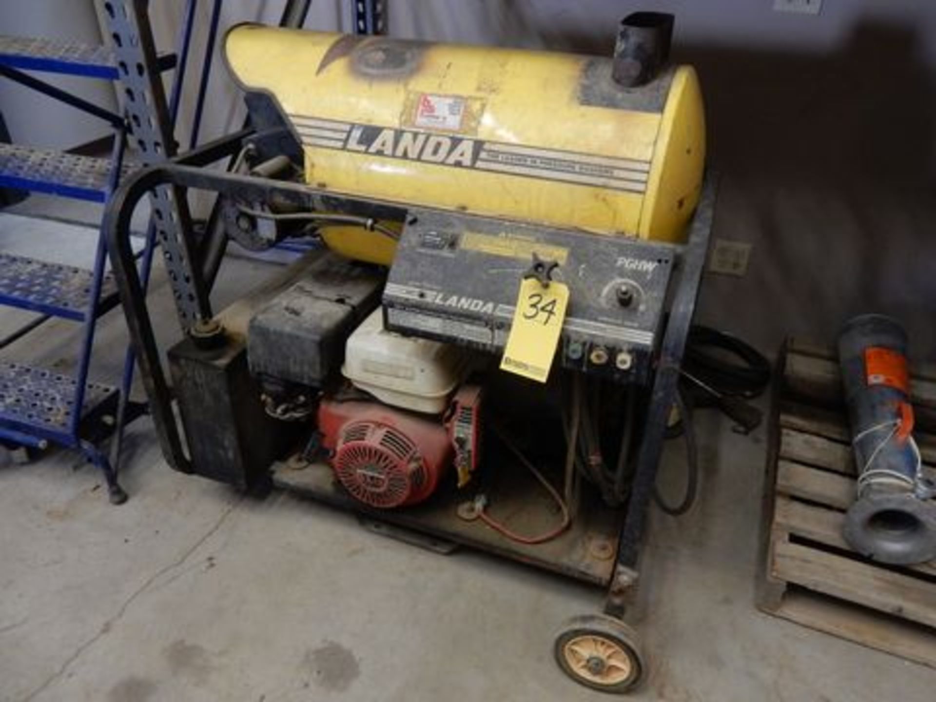 LANDA PORT. STEAM CLEANER, M# PGHW4-20321E, S/N P05494-4894, 2,000 PSI (STARTS & RUNS)