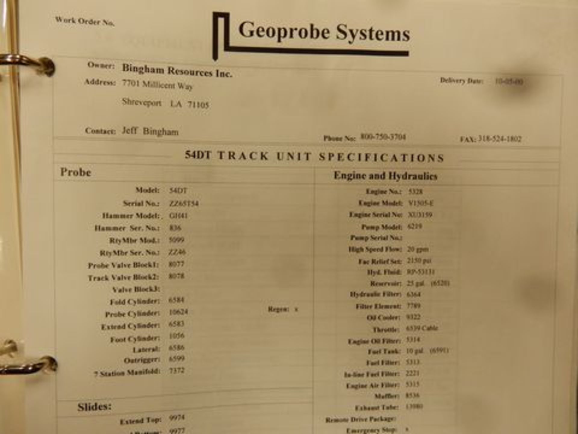 2000 GEOPROBE SYSTEMS TRACK RIG - Image 4 of 5