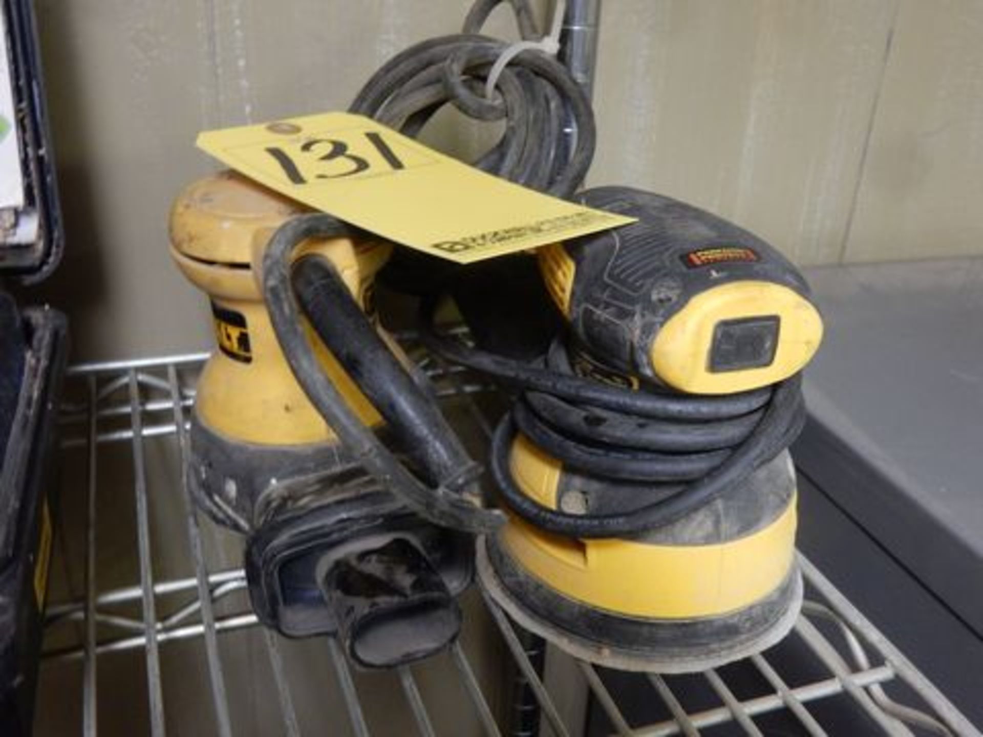 LOT (2) DEWALT PALM SANDERS