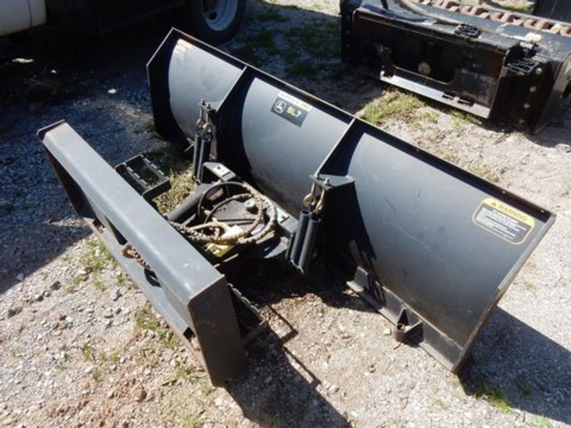 JOHN DEERE SNOW PLOW ATTACH., M# BL7, S/N T0BL07X800142, 7' CAP. - Image 2 of 2