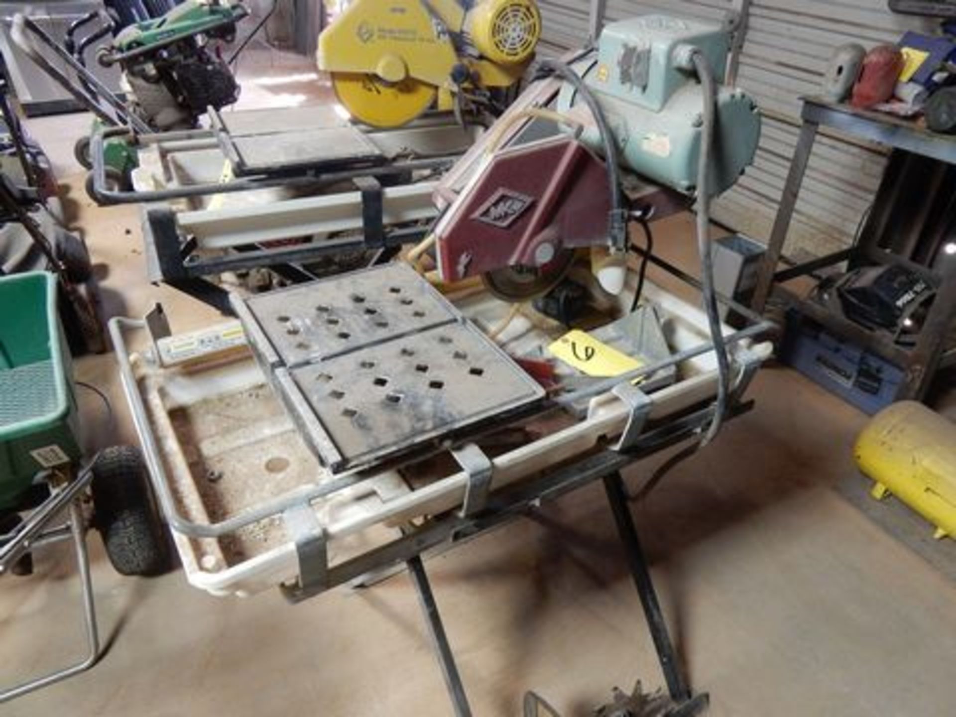 MK TILE SAW, M# MK101, S/N 148086, STAND