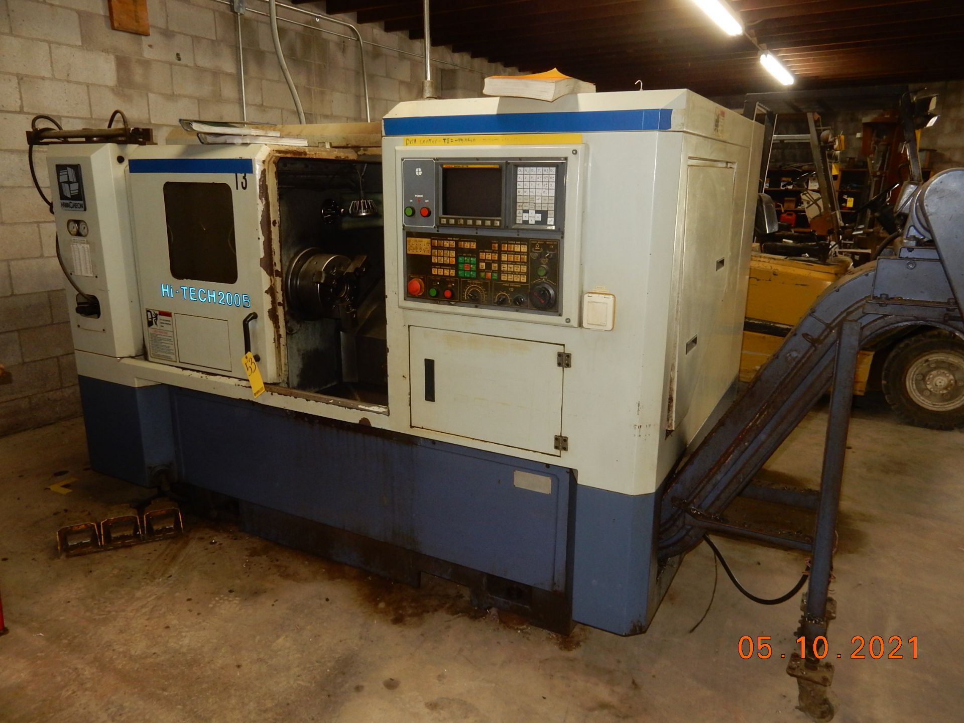 2005 HWACHEON CNC TURNING CENTER, M# HI-TECH 200BI, S/N M015353E1F-R - Image 6 of 6