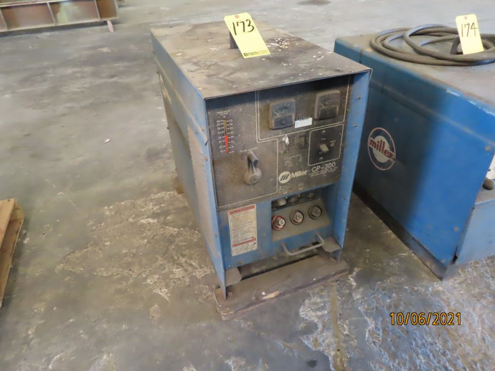 MILLER POWER SUPPLY, M# CP-300, S/N KA763910 (POWER CORD HAS BEEN REMOVED)