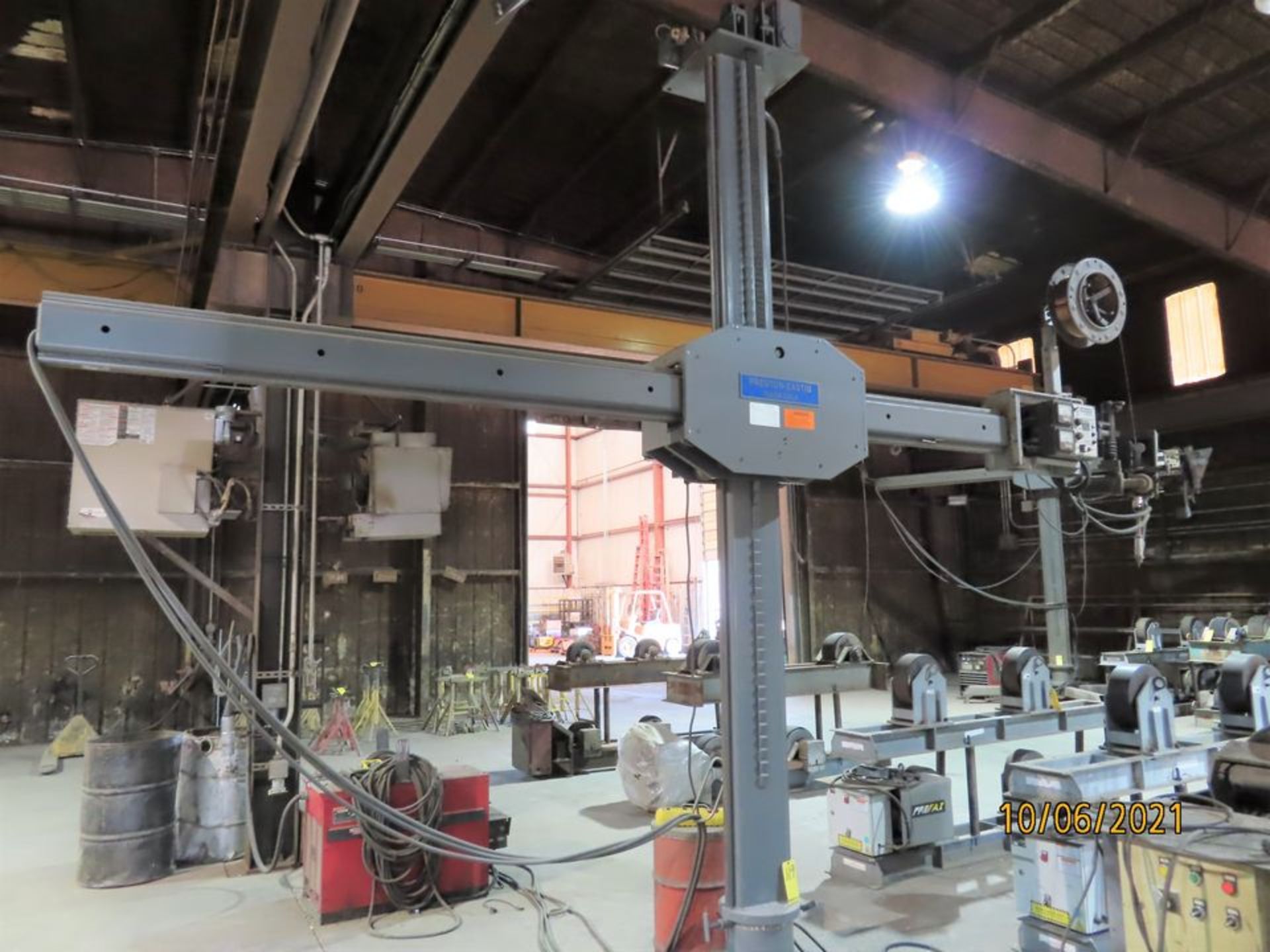 PRESTON EASTIN WELDING MANIPULATOR, M# MC1010MD, S/N MC1010MD131, 2014, 10' X 10' CAP., LINCOLN DC-6