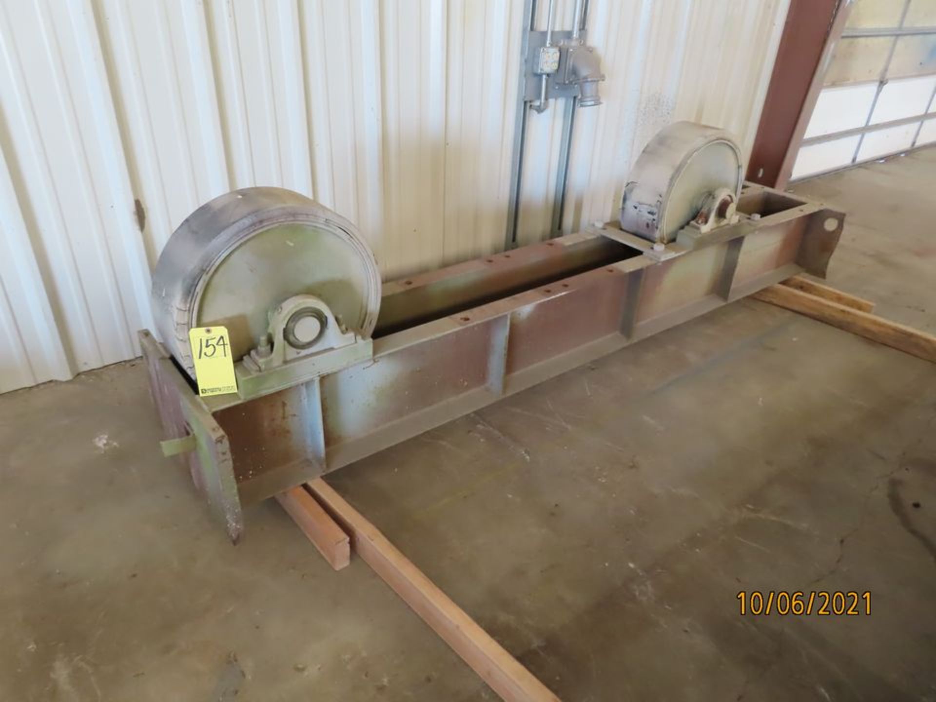 TURNING ROLL IDLER, 20" RUBBER WHEELS