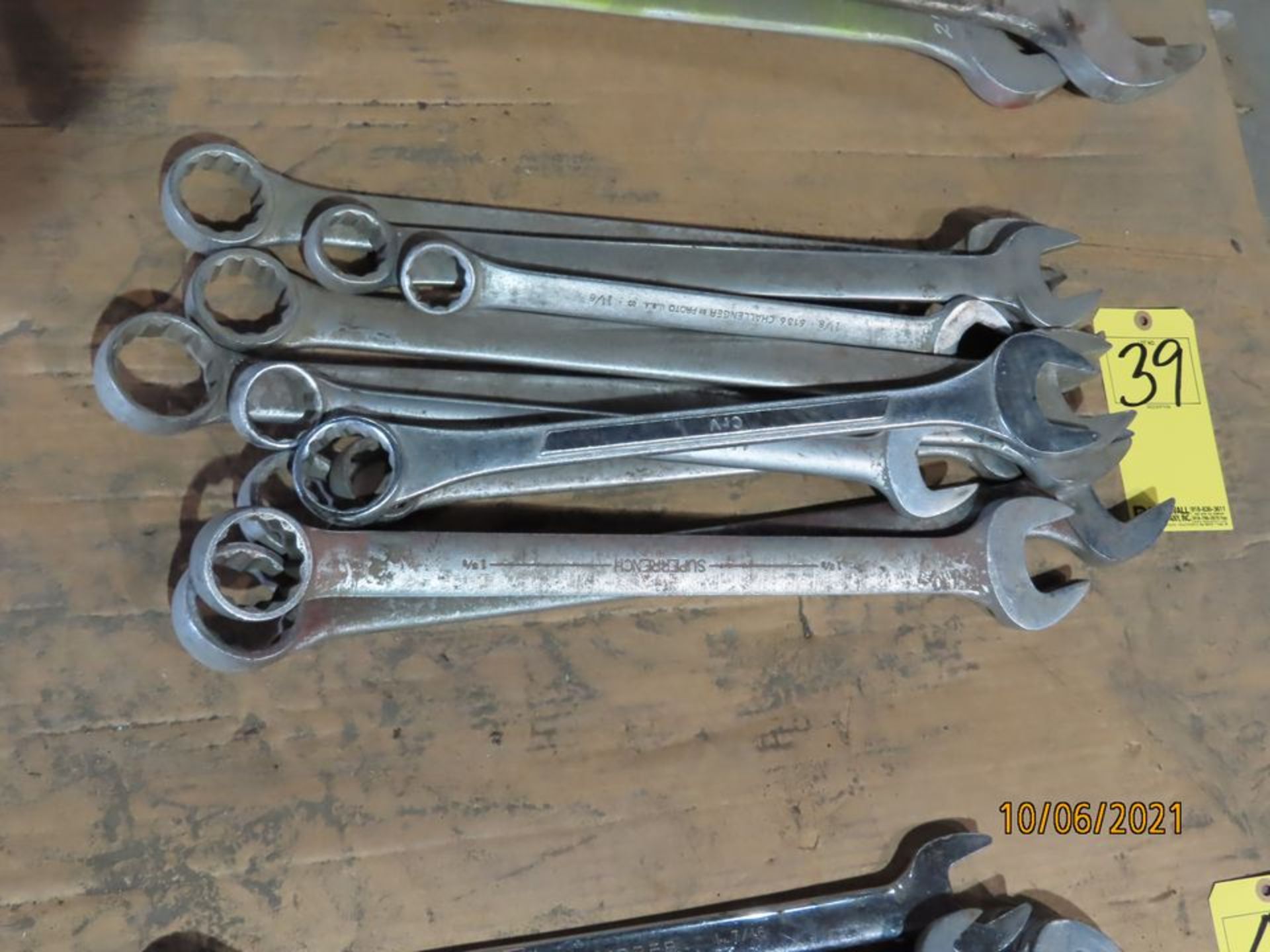 LOT MISC. END WRENCHES, 1-1/8" - 1-3/16"