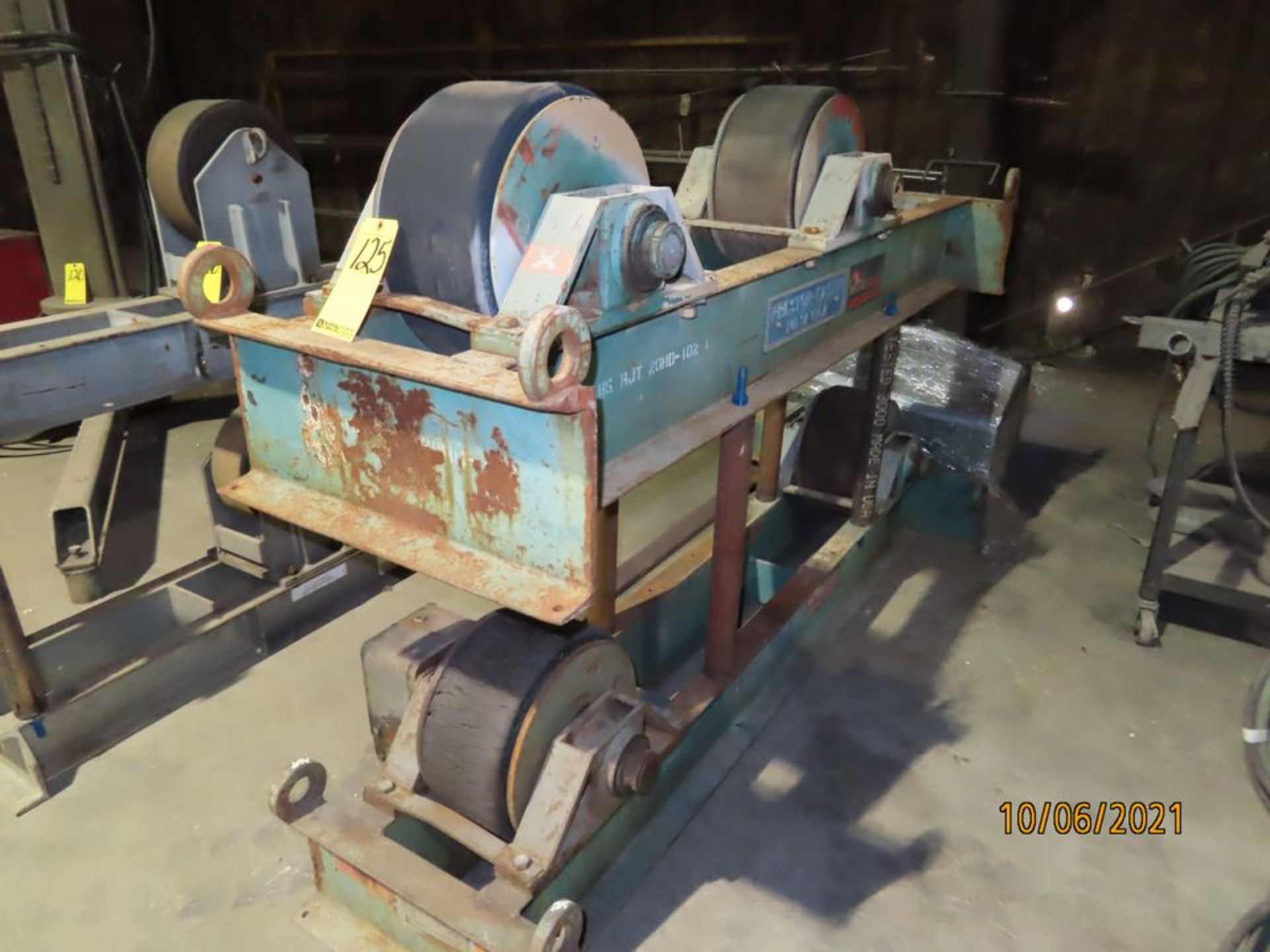 PRESTON EASTIN TANK TURNING ROLL SET W/IDLER, M# TDRA20HD, S/N N/A, 1999, 20,000 LB. CAP., 14" RUBBE