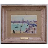 MARQUET Albert, d'après. Venise. Huile sur panneau. Signature apocryphe en bas à droite. 16 X 21,