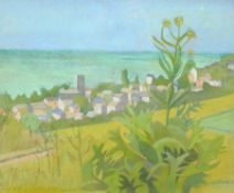 Joan Townshend (British 1920-2000): 'Charmouth, Dorset', pastel signed, titled on label verso 43cm x