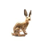 Large Winstanley pottery model of a brown hare size 9 H37cm