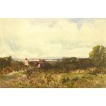 David Hill (British early 20th century): 'A Sussex Common', watercolour signed and titled