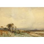 Kershaw Schofield (British 1872-1941): Upland Scene, watercolour signed