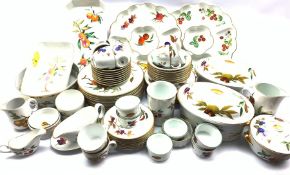 Comprehensive Royal Worcester Evesham dinner service comprising eight dinner plates, eight bowls, ei