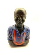 Painted plaster figure figure of a boy H42cm