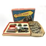 1950's German Biller-Bahn tin plate clock work train set, no. 230 in original box with track