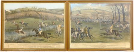 After Charles Hunt (British 1803-1877): 'Cheltenham Annual Grand Steeple Chase' - 'Frogmill Brook' a