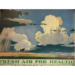 Four prints of railway posters comprising after Fred Taylor LNER Whitley Bay, after H.G.Cawthorn SR