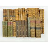 Oeuvres de Moliere four volumes bound as two 1854 in prize binding, Recueil des Lettres de Madame Se