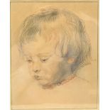 Circle of Augustus Edwin John (British 1878-1961): Portrait of a Young Child, pastel