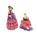 Two Royal Doulton figures: A Victorian Lady HN.728 and Lady Fayre HN.1265 (2)