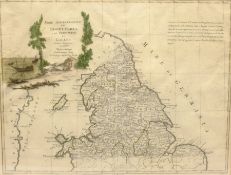 Antonio Zatta (Italian fl.1757-1797): 'Parte Settentrionale dell'Inghilterra' - Map of the North of