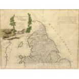 Antonio Zatta (Italian fl.1757-1797): 'Parte Settentrionale dell'Inghilterra' - Map of the North of