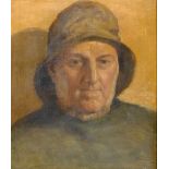 Attrib. David W Haddon (British 1859-1914): Portrait of a Fisherman, oil on canvas unsigned 34cm x 2