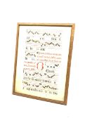 Illuminated Musical manuscript on two vellum leaves illustrated in black and red in double sided fra